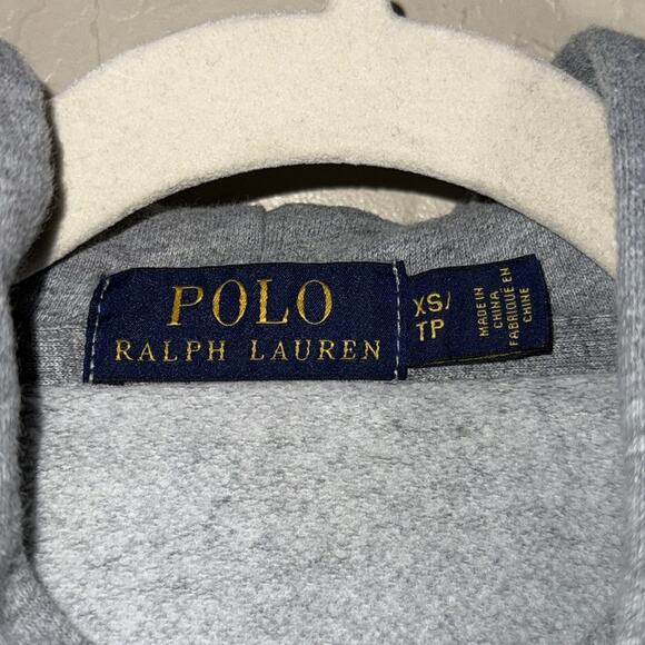 Polo Ralph Lauren women’s grey American flag bear hoodie size XS - Picture 6 of 7